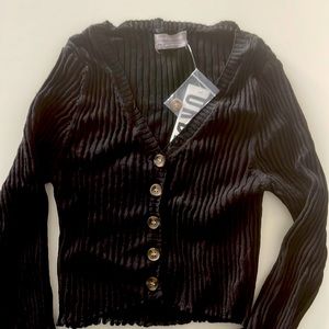 Urban Outfitters Women’s Black Fitted Top